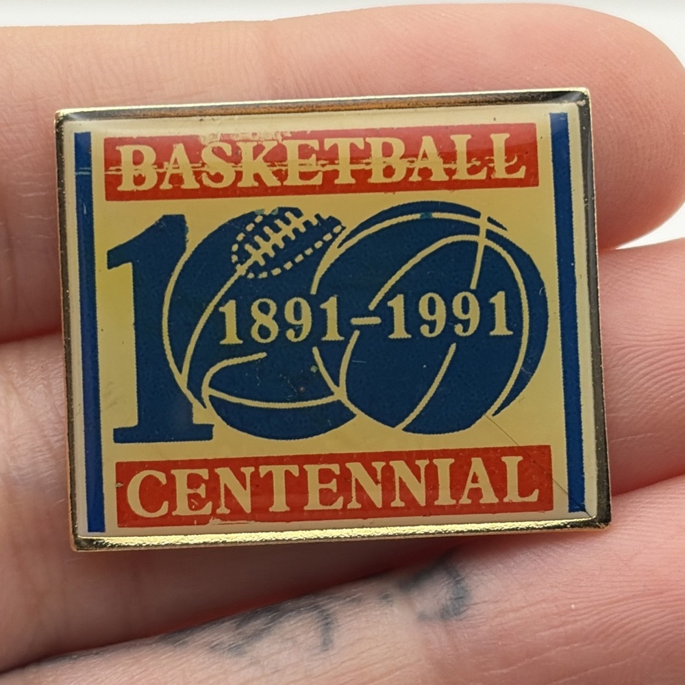 Basketball‎ Centennial 1891-1991 Sports Game Lapel Hat Pin